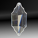 Asfour Crystal Chandelier Parts - Pendalogue Prism - 30x64mm (2.5 Inch) CRYSTAL 2 Holes