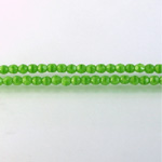 Czech Glass Fire Polish Bead - Round 03MM MOONSTONE GREEN