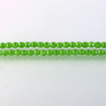 Czech Glass Fire Polish Bead - Round 03MM MOONSTONE GREEN