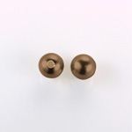 Czech Glass Pearl 1-Hole Ball - 10MM DARK BROWN 70419