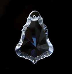 Asfour Crystal Chandelier Parts - Pendalogue Tree Shape Pendant - 36x51mm (2 Inch) CRYSTAL 1 Hole