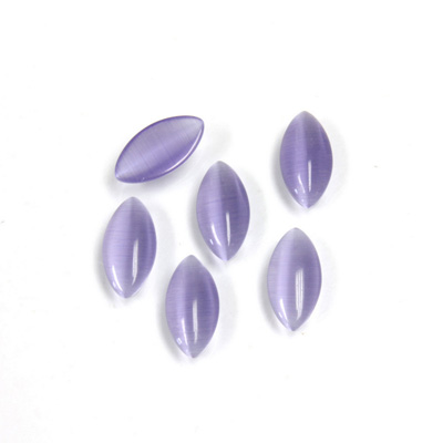 Fiber-Optic Cabochon - Navette 09.5x4.5MM CAT'S EYE TANZANITE