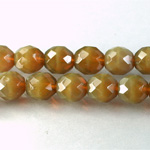 Czech Glass Fire Polish Bead - Round 10MM OPAL BEIGE