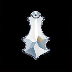 Asfour Crystal Chandelier Parts - Pendalogue Pendant - 29x50mm (2 Inch) CRYSTAL 1 Hole