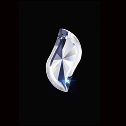Asfour Crystal Chandelier Parts - Pendalogue Pendant - Swing Prism 35x76mm (3 Inch) CRYSTAL 1 Hole