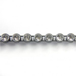 Plastic Rhinestone Banding 1 Row PP17 (SS8) CRYSTAL-GREY