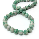 Gemstone Bead - Smooth Round 10MM JADE ZING JIANG