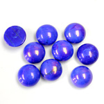 Gemstone Cabochon - Round 09MM HOWLITE DYED LAPIS