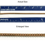 Brass Chain 1.5MM CURB