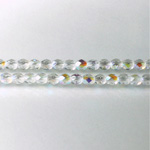 Czech Glass Fire Polish Bead - Round 04MM CRYSTAL AB