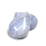 Gemstone Cabochon - Pear 25x18MM BLUE LACE AGATE