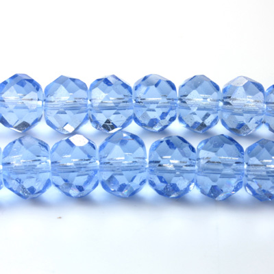 Chinese Cut Crystal Bead - Rondelle 06x8MM LIGHT SAPPHIRE