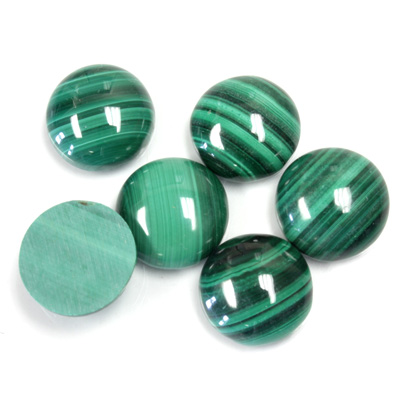 Gemstone Cabochon - Round 12MM MALACHITE