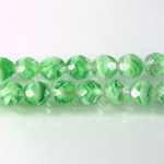 Czech Glass Fire Polish Bead - Round 08MM PORPHYR GREEN