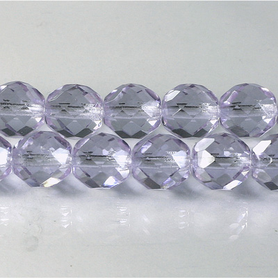 Czech Glass Fire Polish Bead - Round 10MM LILAC