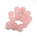 Gemstone No-Hole Ball - 08MM ROSE QUARTZ