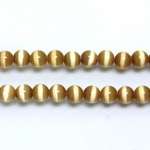 Fiber-Optic Synthetic Bead - Cat's Eye Smooth Round 05MM CAT'S EYE LT BROWN