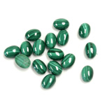 Gemstone Cabochon - Oval 07x5MM MALACHITE