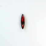 Glass Point Back Foiled Tin Table Cut (TTC) Stone - Navette 15x4MM RUBY