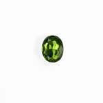 Glass Point Back Foiled Tin Table Cut (TTC) Stone - Oval 06x4MM OLIVINE