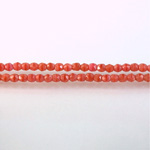 Czech Glass Fire Polish Bead - Round 03MM MOONSTONE PINK