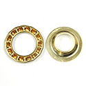 Czech Rhinestone GroMMet 2-part TOPAZ-RAW