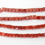 Gemstone Bead - Cube Smooth 06x6MM CORNELIAN