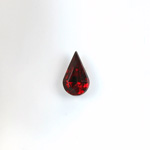 Glass Point Back Foiled Tin Table Cut (TTC) Stone - Pear 06x3.6MM RUBY