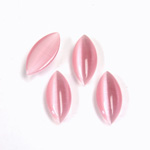 Fiber-Optic Cabochon - Navette 15x7MM CAT'S EYE LT PINK