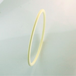 Acrylic Bangle - Thin Domed 3MM IVORY