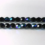 Czech Glass Fire Polish Bead - Round 06MM GARNET AB