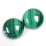 Gemstone Cabochon - Round 20MM MALACHITE