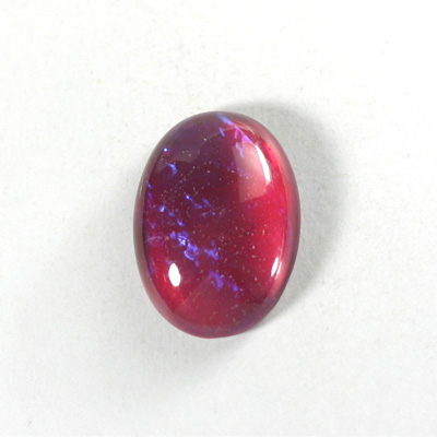 Glass Medium Dome Lampwork Cabochon - Oval 25x18MM MEXICAN OPAL (03560)