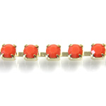 Preciosa MAXIMA Crystal Rhinestone Cup Chain - PP24 (SS12) CORAL-RAW