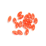 Fiber-Optic Cabochon - Navette 06x3MM CAT'S EYE ORANGE