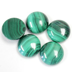 Gemstone Cabochon - Round 14MM MALACHITE