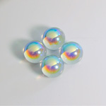 Preciosa Glass Flat Back 3/4 Ball 04MM CRYSTAL AB Foiled