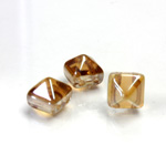 Preciosa Czech Pressed Glass 2-Hole Bead - Pyramid Studs 08x8MM CELSIAN