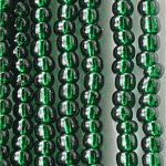 Preciosa Czech Glass Seed Bead - Round 08/0 DK EMERALD SL 57150