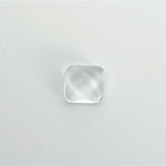Glass High Dome Unfoiled Cabochon - Square 12x12MM CRYSTAL