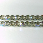 Czech Glass Fire Polish Bead - Round 06MM BLACK DIAMOND AB