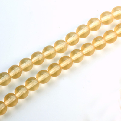 Czech Pressed Glass Bead - Smooth Round 06MM GOLDFISH