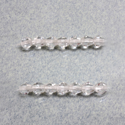 Czech Glass Fire Polished Bead - Bicone 04MM CRYSTAL