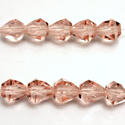 Czech Glass Fire Polish Japanese Cut Bead 9x8MM ROSALINE