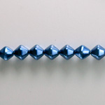 Czech Glass Pearl Bead - Hex/Lantern 06MM NAVY 70467