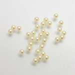 Plastic Pearl No-Hole Ball 03MM CREME