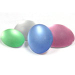 Plastic Frosted Cabochons - Foiled