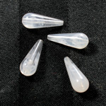 Plastic  Bead - Mixed Color Smooth Pear 20x8MM CRYSTAL QUARTZ