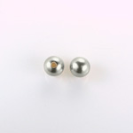 Czech Glass Pearl 1-Hole Ball - 06MM LT GREY 70483