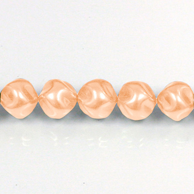 Czech Glass Pearl Bead - Baroque Round 04MM PEACH 70487